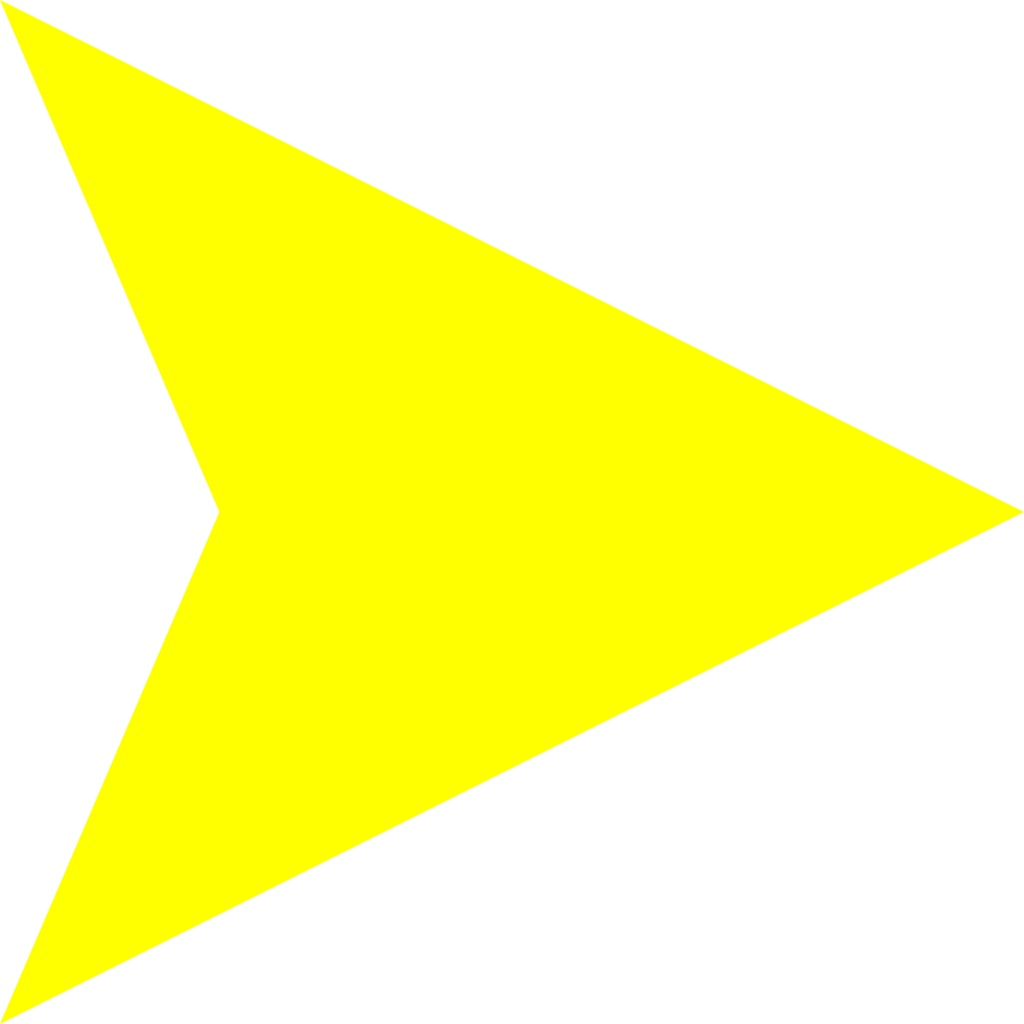 Yellow Arrow Right - Yellow Arrow Head Png Clipart (1024x1024), Png Download