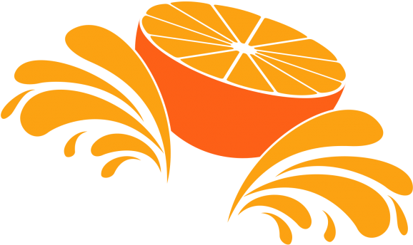 Orange Fruit Vector Logo Png - Tangerine Clipart (820x820), Png Download