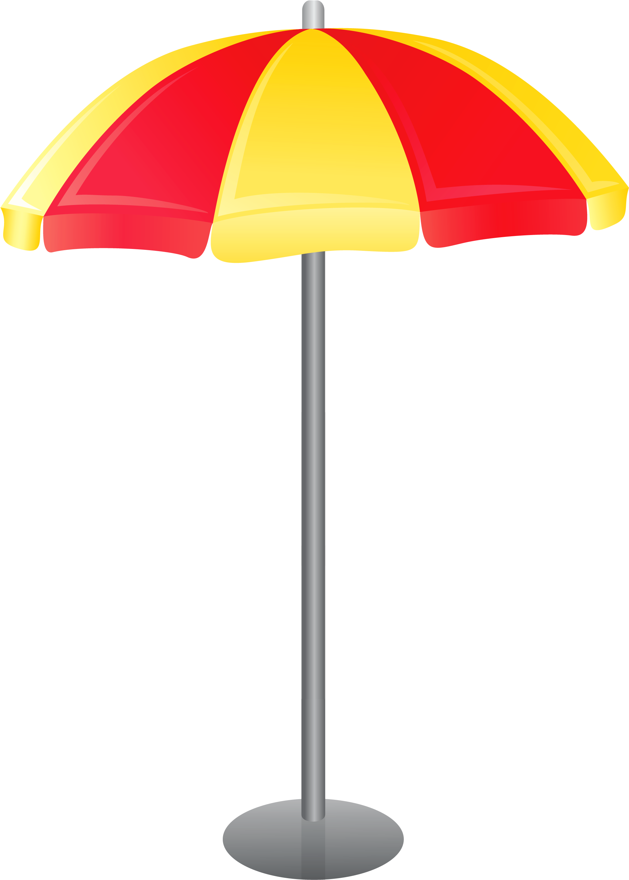 Beach Umbrella Png Vector Clipart - Beach Umbrella Vector Png Transparent Png (2200x2971), Png Download