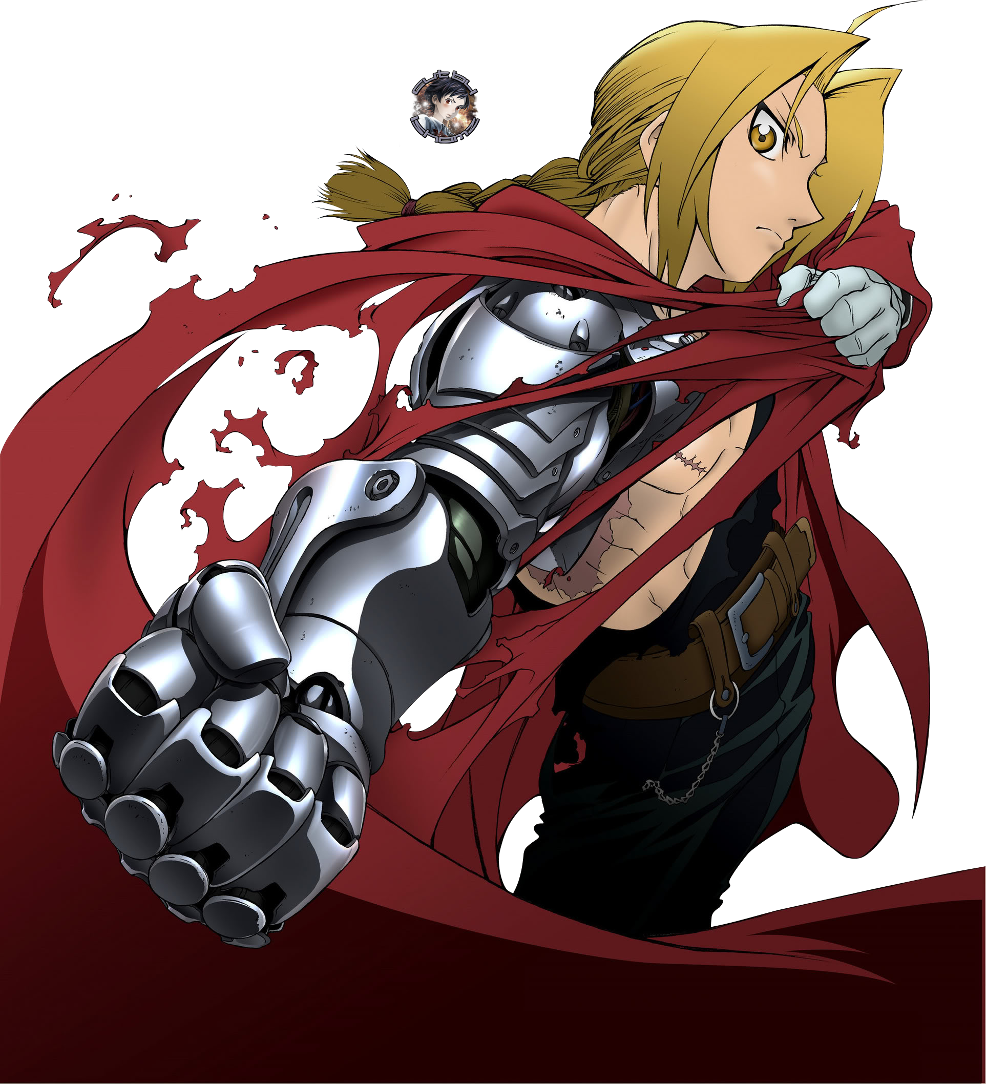 Edward Et Son Frère Cadet Plus Jeune D'un An Alphonse - Full Metal Alchemist Edward Transmuting Clipart (1925x2116), Png Download