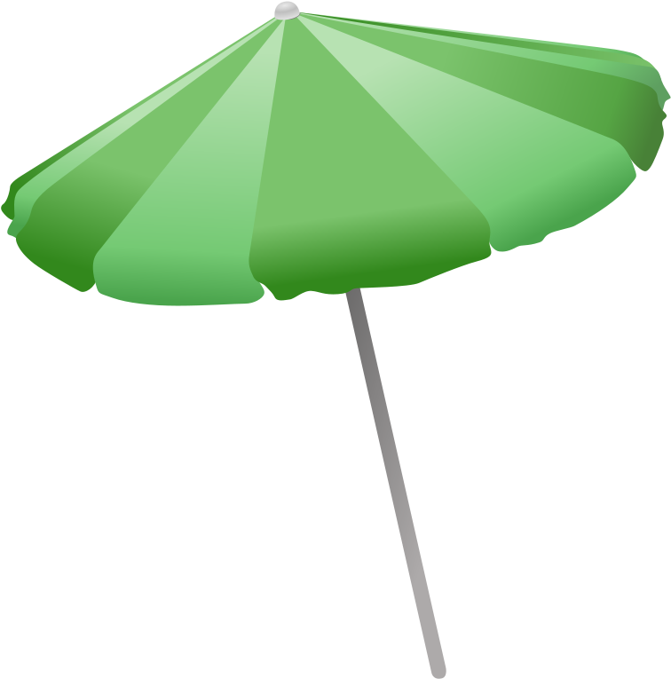 Beach Umbrella Transparent Background Clipart (594x601), Png Download