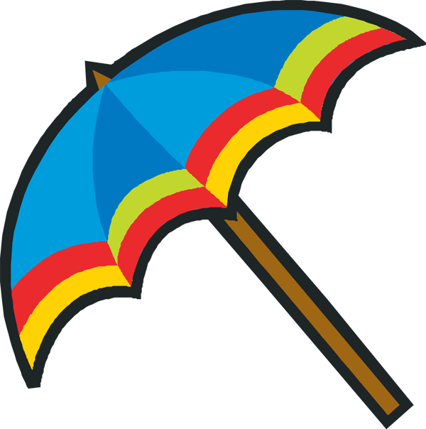Beach - Sun Umbrella Clip Art - Png Download (600x604), Png Download