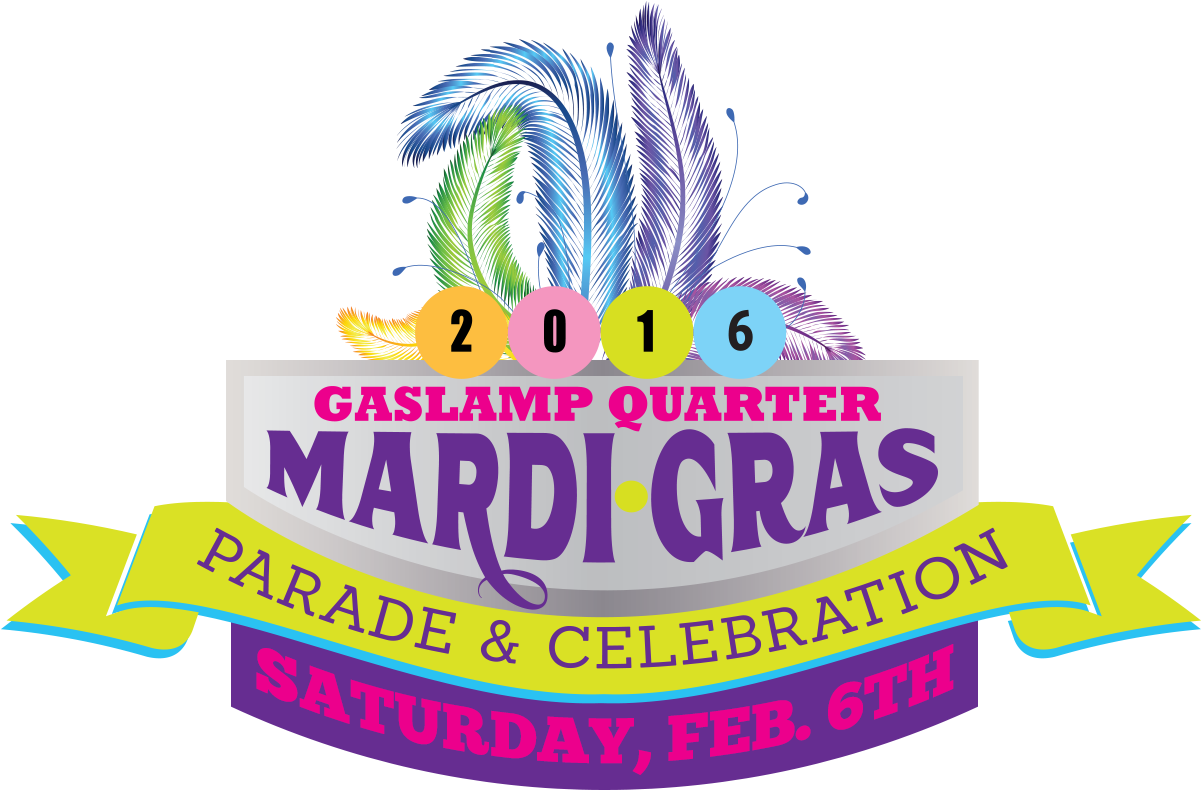 Mardi Gras In The Gaslamp Saturday, Feb - Illustration Clipart (1200x806), Png Download