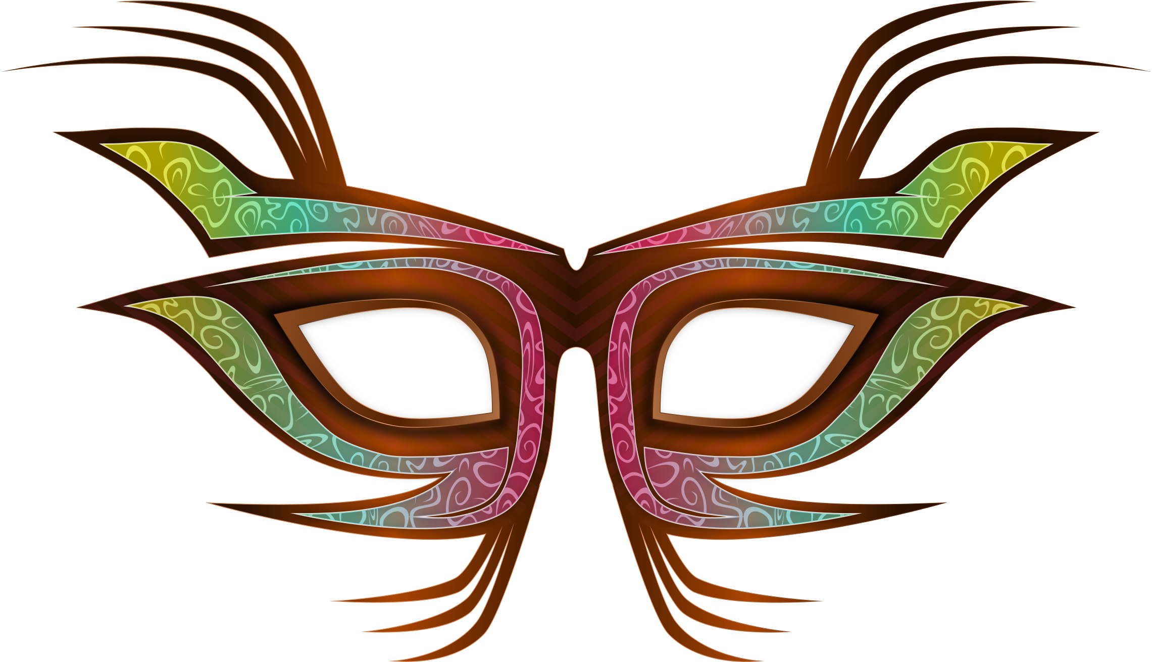 Clip Arts Related To - Party Mask Clip Art - Png Download (2400x1446), Png Download