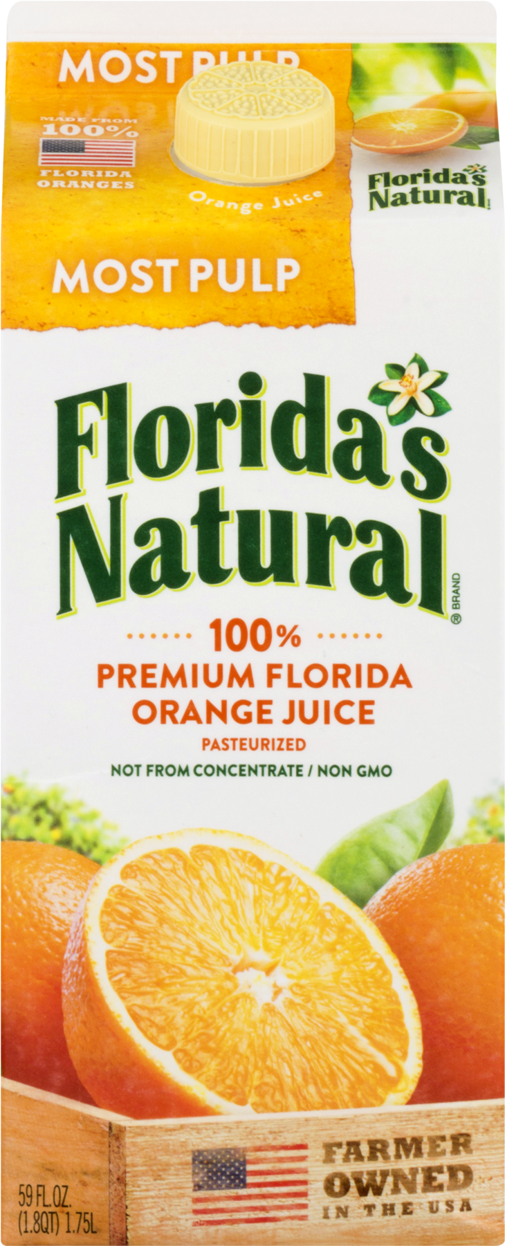 Florida's Natural 100% Premium Florida Orange Juice, - Florida's Natural Orange Juice Clipart (1800x1800), Png Download