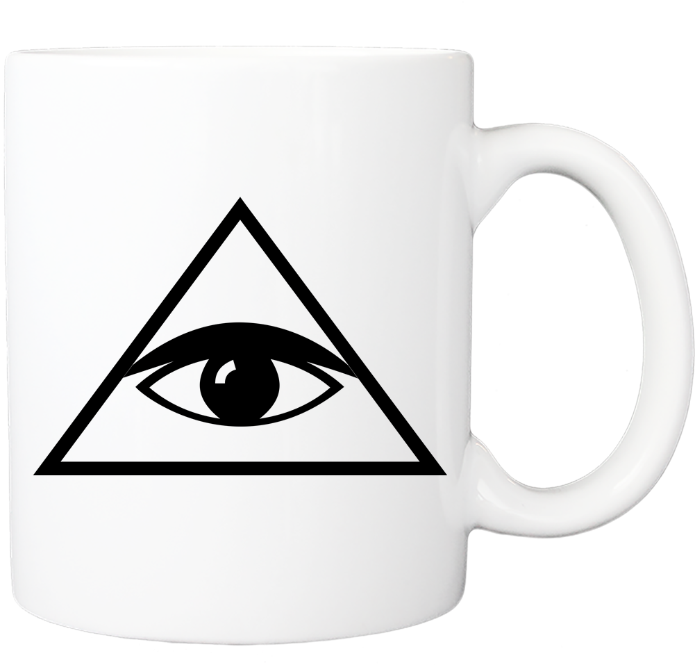 Illuminati Mug - All Seeing Eye Transparent Clipart (1000x1000), Png Download