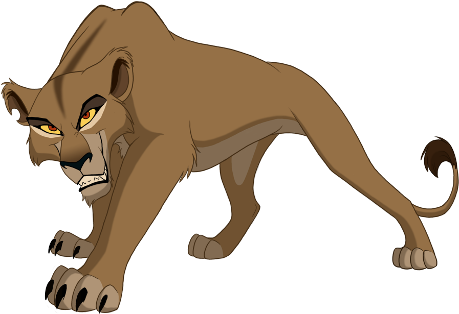 916 X 621 4 - Zira El Rey Leon Clipart (916x621), Png Download