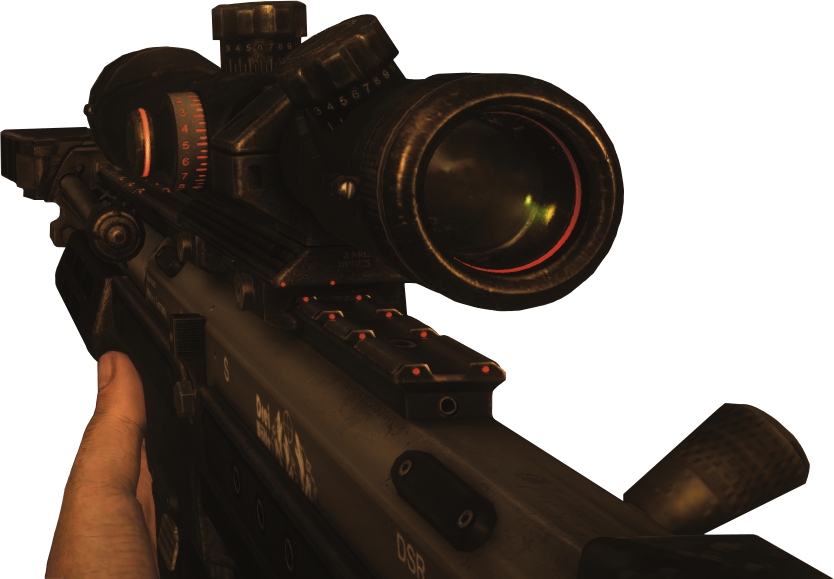 Dsr 50 Reloading Png - Black Ops 2 Dsr Clipart (834x579), Png Download