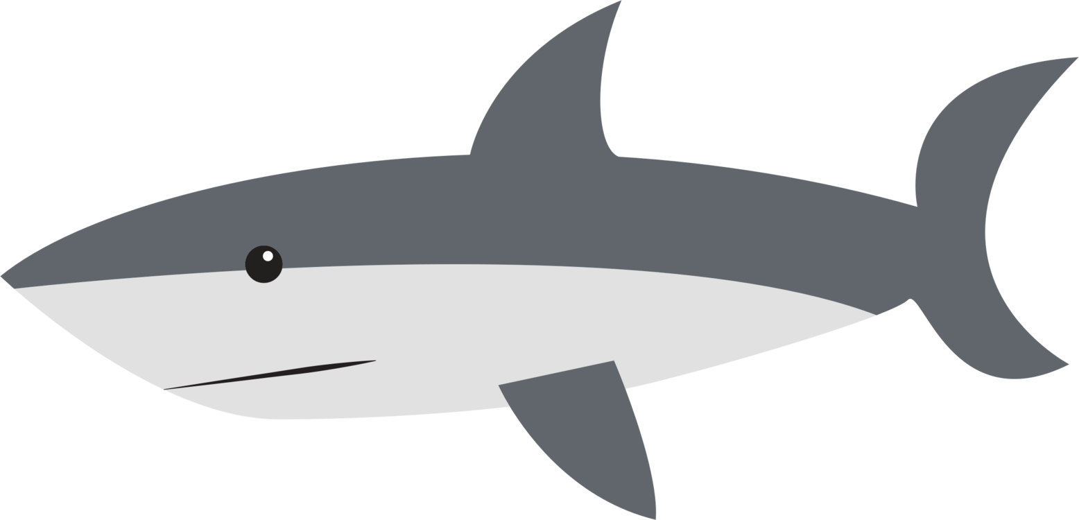 Great White Shark Cartoon Drawing Cartilaginous Fishes - Cartoon Shark Png Clipart (1556x750), Png Download