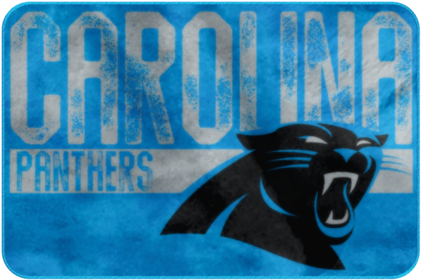 Carolina Panthers Foam Rug Bathroom Mat "worn - Carolina Panthers New Clipart (640x640), Png Download