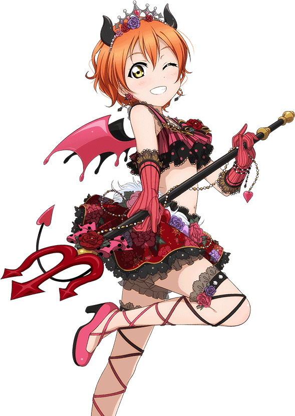 Hoshizora Rin Devil Card - Love Live Cards Devil Clipart (1024x1024), Png Download