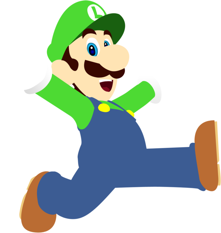 Mario Bros Vector Png - Olympic Winter Games Luigi Clipart (875x913), Png Download
