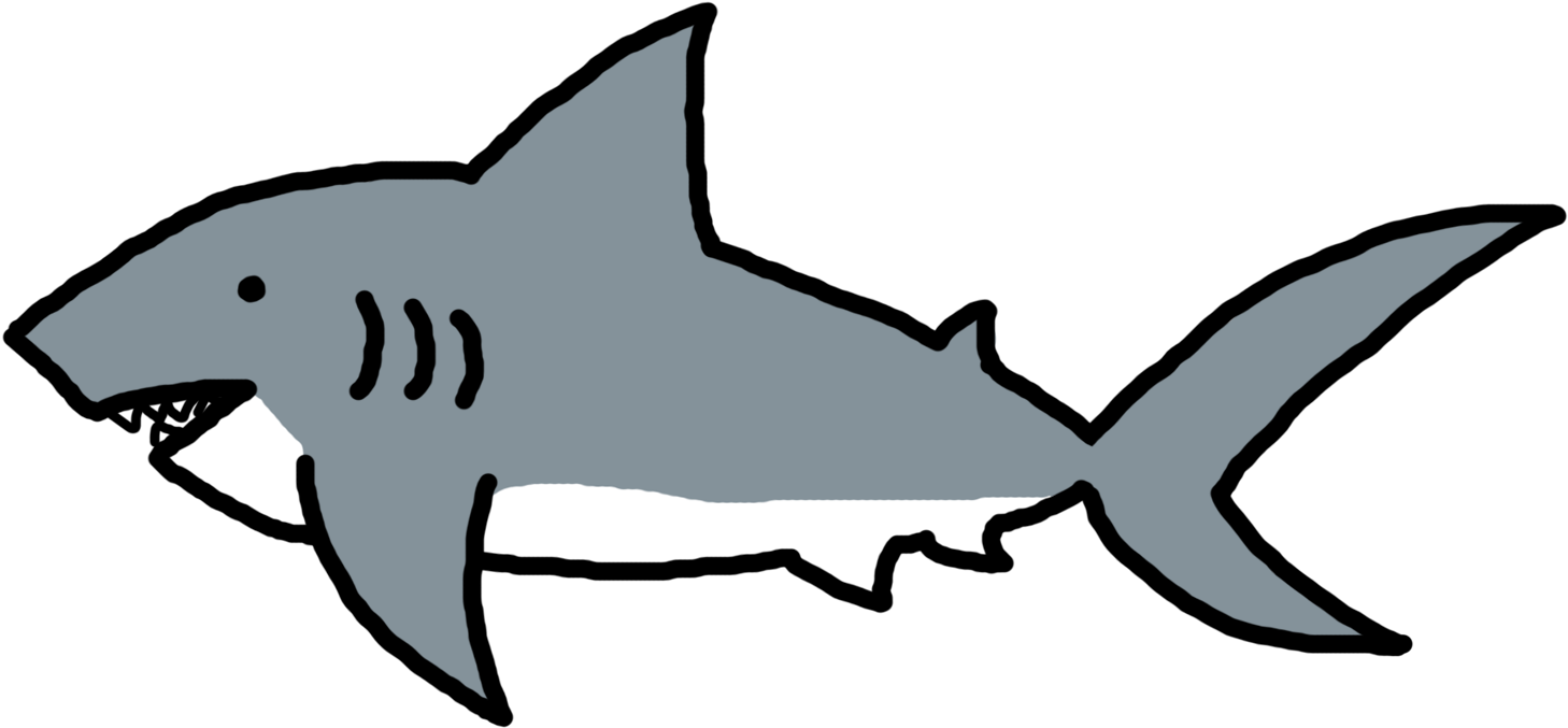 Clip Art Of Sharks - Clip Art Greenland Shark - Png Download (1500x1500), Png Download