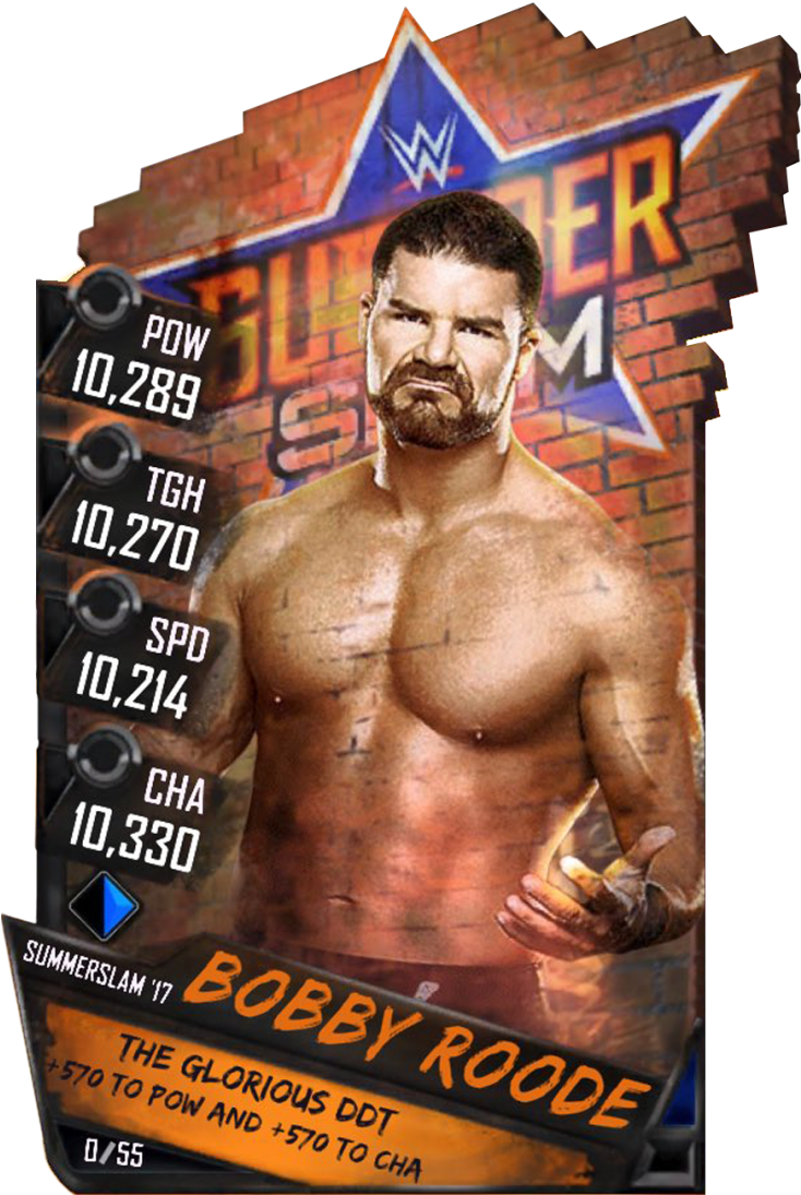 Bobbyroode S3 15 Summerslam17 Ringdom - Wwe Supercard Aj Styles Titan Clipart (733x1158), Png Download