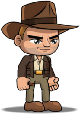 Indiana Jones Clipart Chibi Indiana Jones Cartoon Png Transparent Png Large Size Png Image Pikpng