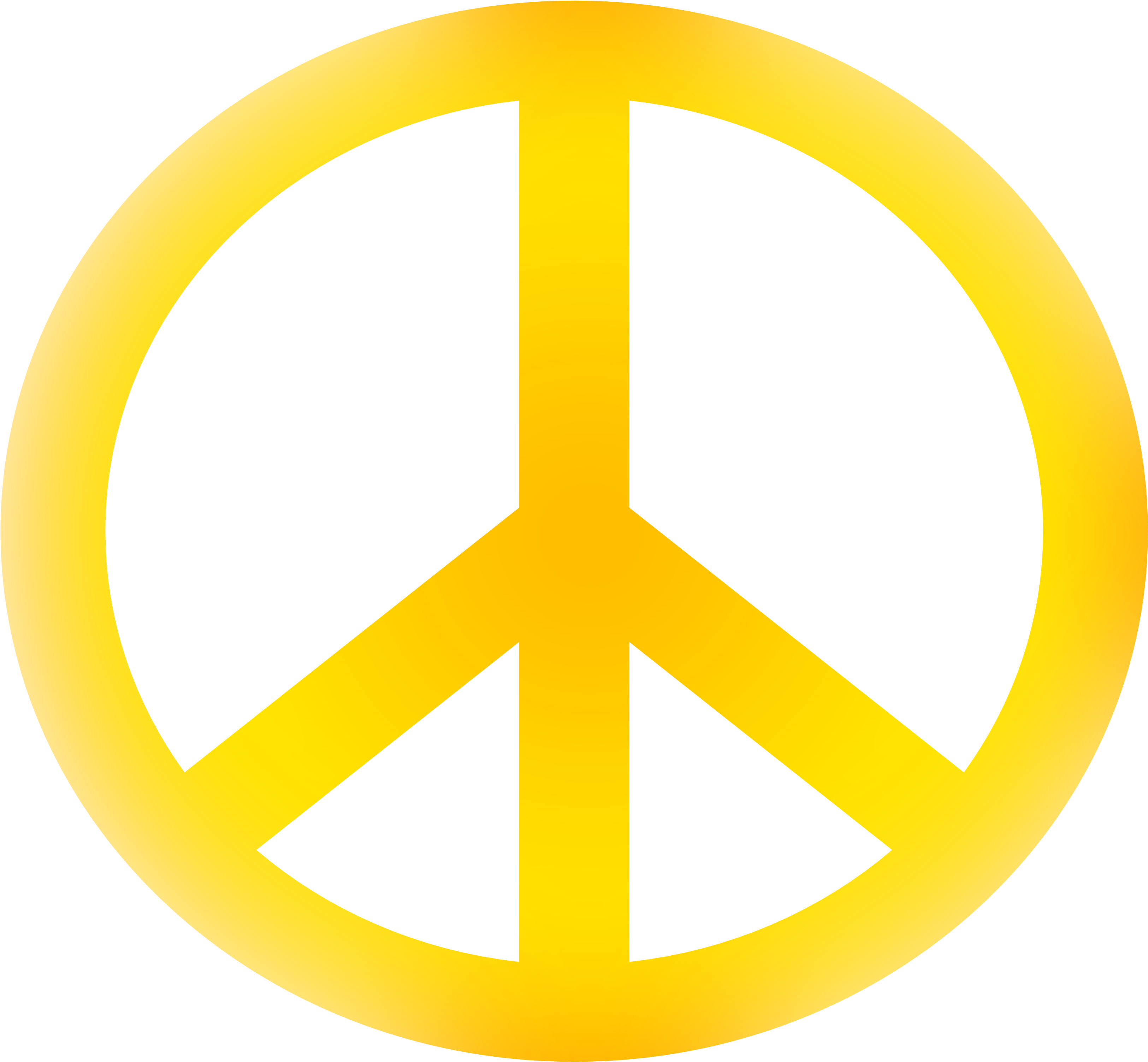 Peace Symbol Png Hd - Simbolo Amor Y Paz Clipart (3333x3304), Png Download