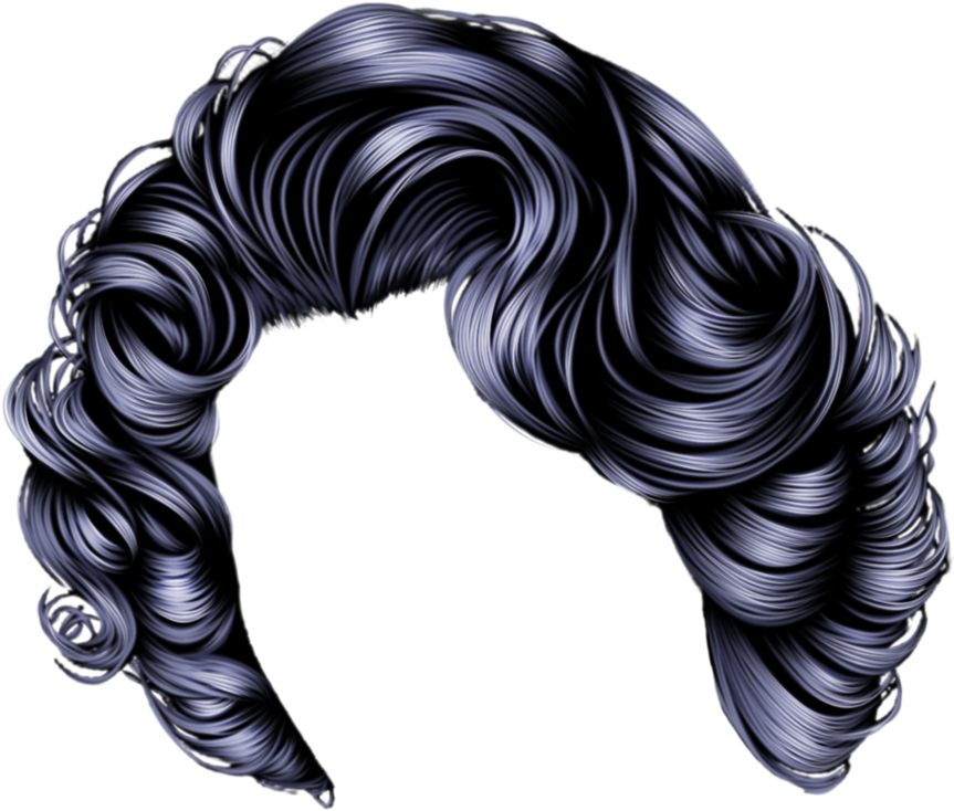 Hair Curls Transparent Background Png Clipart (863x734), Png Download
