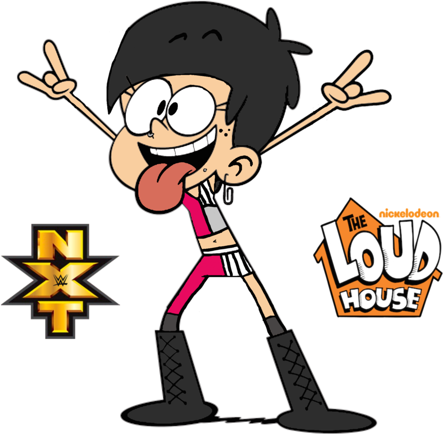 Luna Loud From “the Loud House” Cosplaying As Nxt's - Loud House And Wwe Clipart (871x917), Png Download