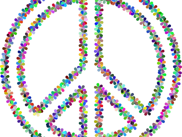 Peace Sign Clipart Peace Emoji - Png Download (640x480), Png Download
