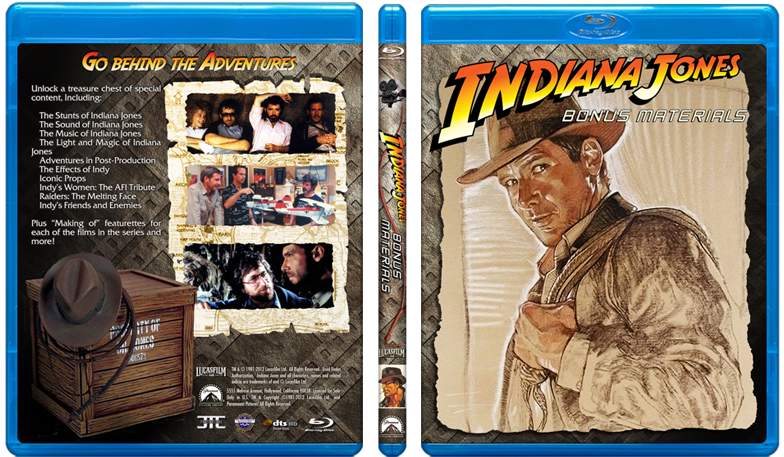 [show Spoiler] - Indiana Jones Bonus Material Blu Ray Clipart (800x482), Png Download