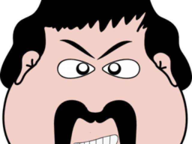 Editingsoftware Clipart Angry Man Face - Clip Art - Png Download (640x480), Png Download