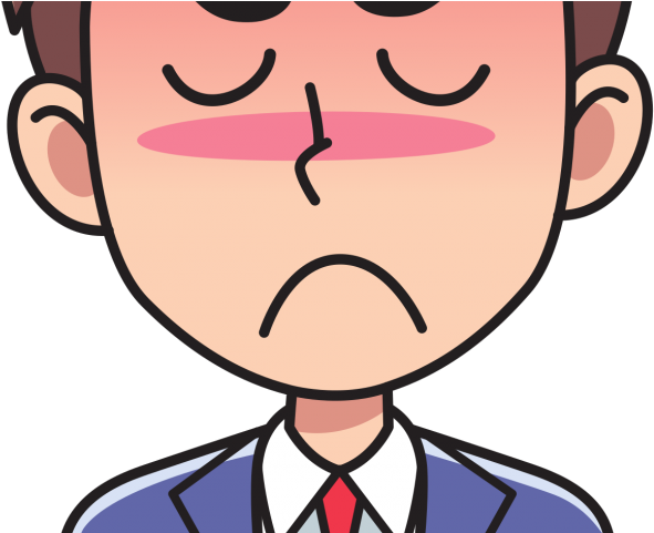 Angry Man Clipart - Person Thinking Cartoon - Png Download (640x480), Png Download