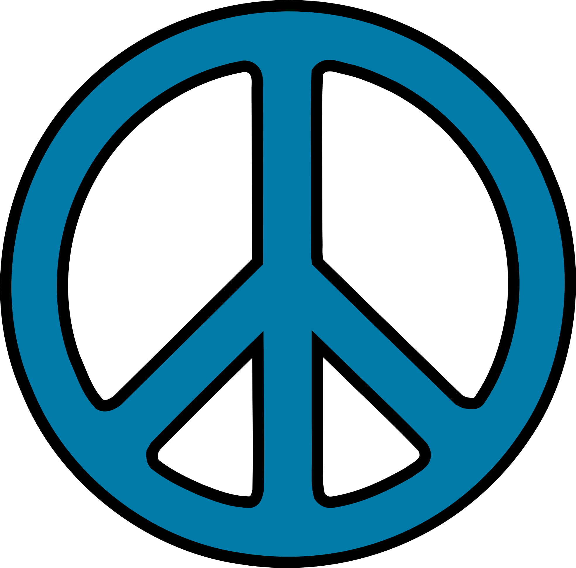 Peace Emoji Clipart 4 By Brittney - Peace Sign Clipart - Png Download (1969x1939), Png Download