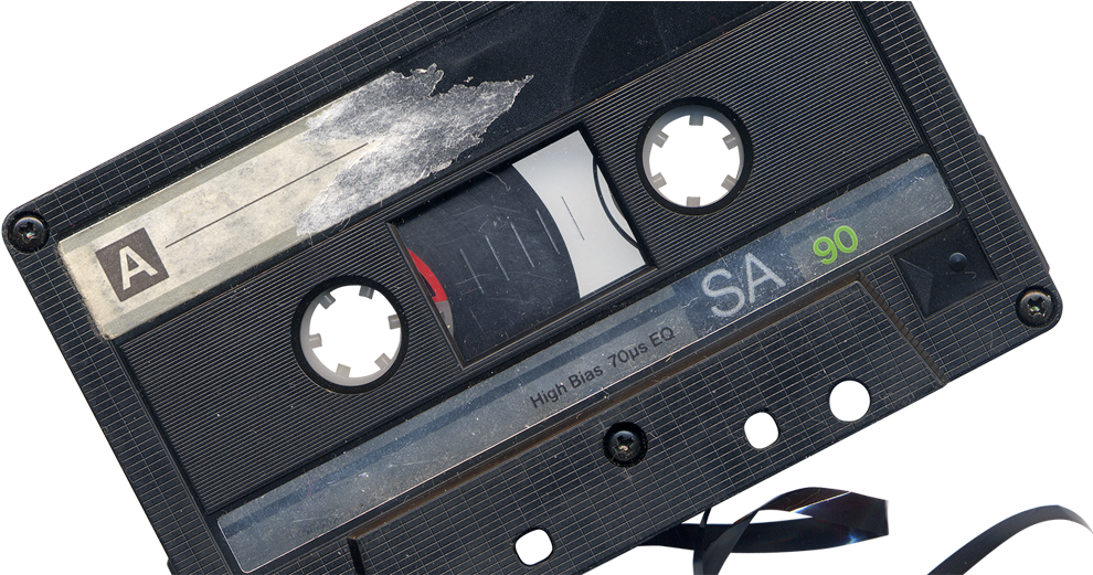 Chewed Cassette Tape Png By Absurdwordpreferred Clipart (1000x520), Png Download