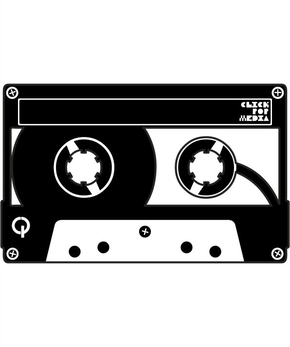 Cassette Vector Clipart (596x712), Png Download
