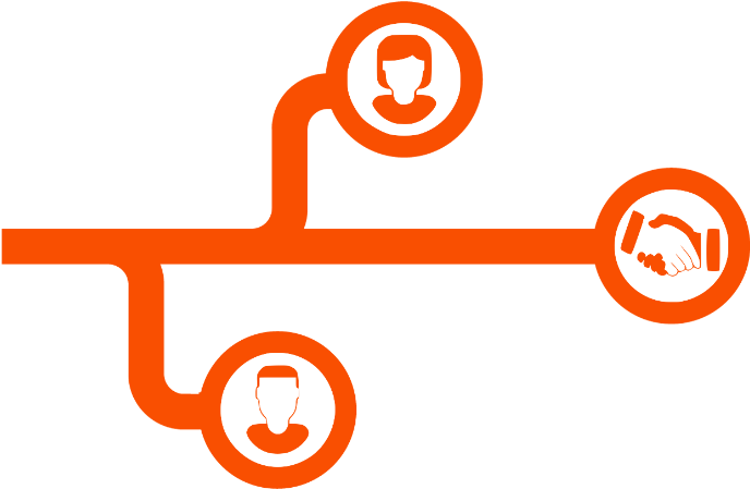 Exposes Attendees To A Wide Variety Of Opportunities - Network People Orange Clipart (800x600), Png Download