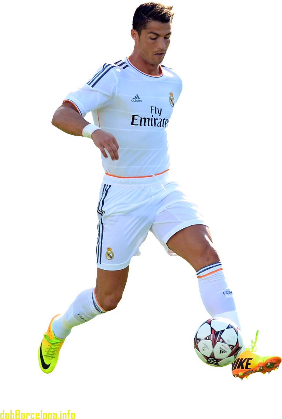Fresh Cristiano Ronaldo Messi Photoshop Hiw6 - Kick Up A Soccer Ball Clipart (1081x1600), Png Download