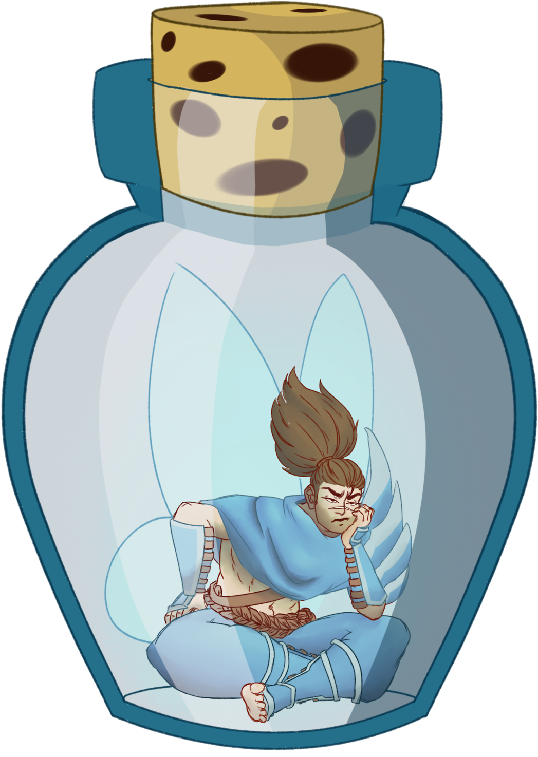 @yasuo The Unforgiven Likes To Say Listen A Lot And - Cartoon Clipart (1280x1574), Png Download