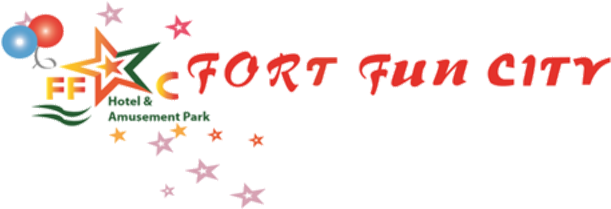 Fort Fun City Hotel & Amusement Park - Graphic Design Clipart (1366x400), Png Download