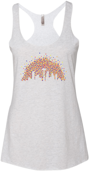 White/orange Women's Tank - Active Tank Clipart (600x600), Png Download