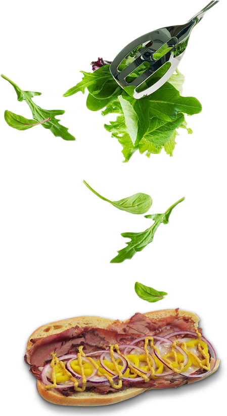 See Full Menu - Salad Leaves Falling Clipart (459x819), Png Download