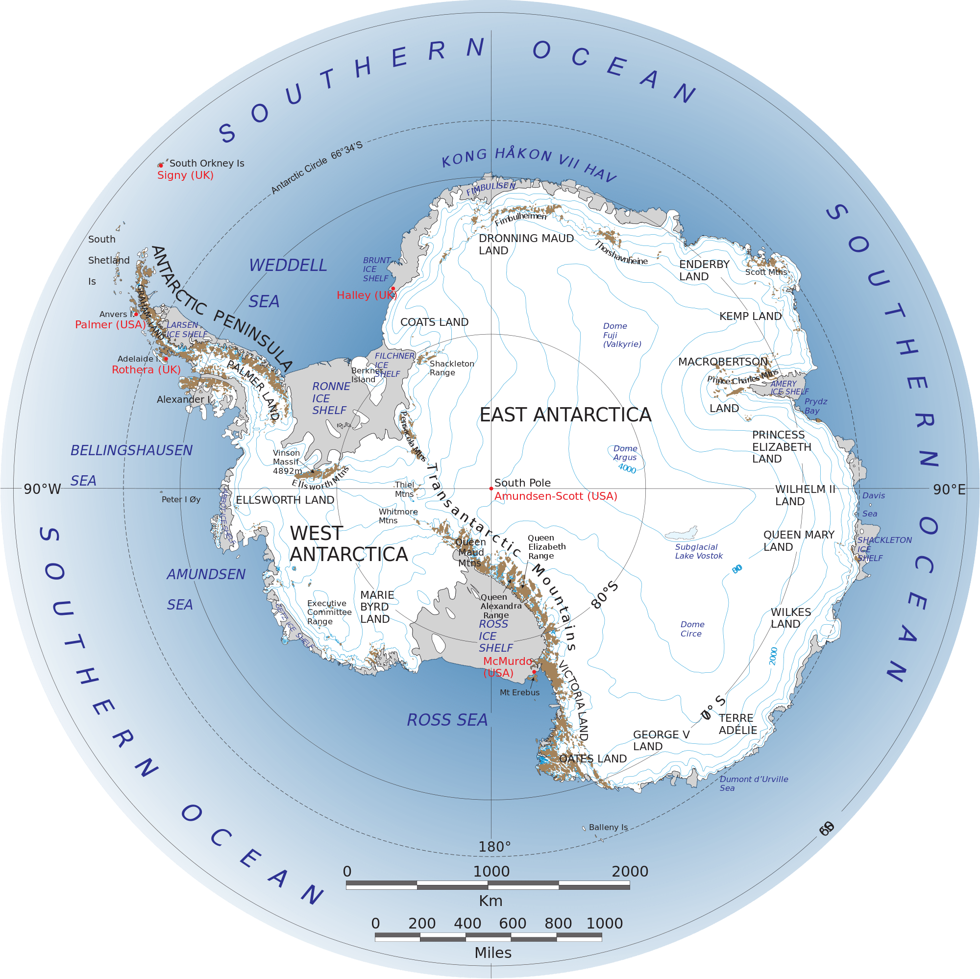 Antarctica Options - West Antarctic Ice Sheet Clipart (2000x1998), Png Download