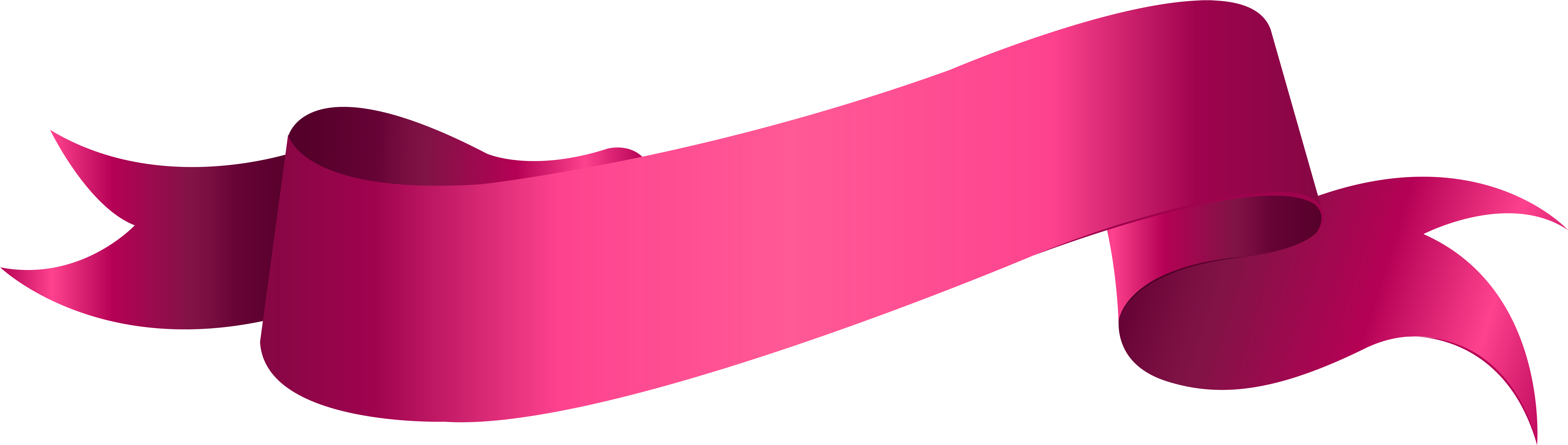 Pink Banner Clipart Transparent - Png Download (8000x2333), Png Download
