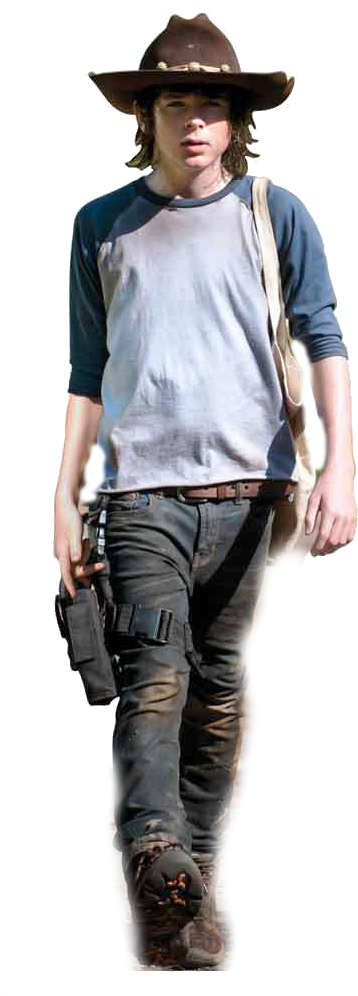 Carl Grimes - Carl Grimes Png Clipart (387x1000), Png Download