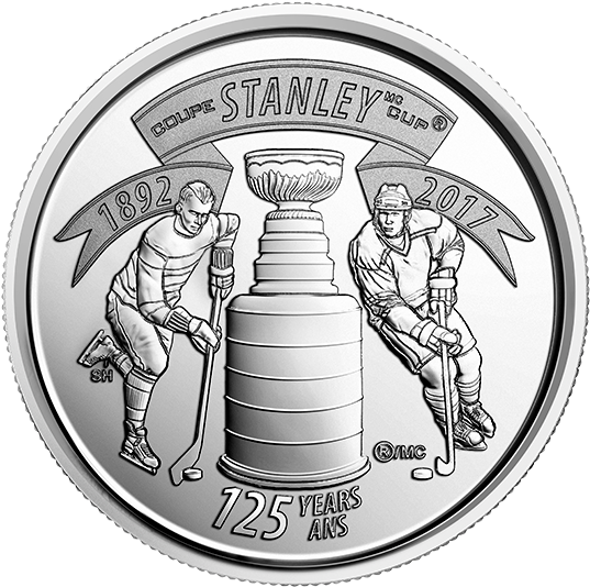 2 Of 4 125th Anniversary Of The Stanley Cup 2017 25 - 2017 Canadian Quarter Stanley Cup Clipart (570x570), Png Download