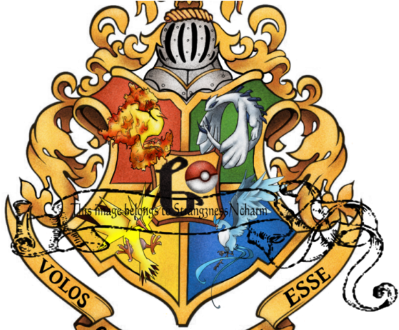 Harry Potter Clipart Hogwarts Crest - Hogwarts Logo Pokemon - Png Download (640x480), Png Download