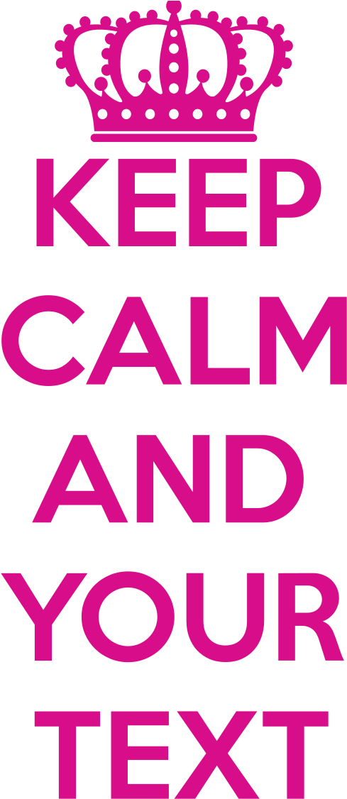 Custom Keep Calm Cut-out Stickers Designer Banner Free - Keep Calm And Miss You Clipart (1200x1200), Png Download