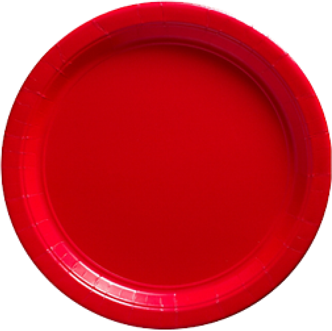 Apple Red Paper Dinner Plates 20ct Clipart (673x671), Png Download