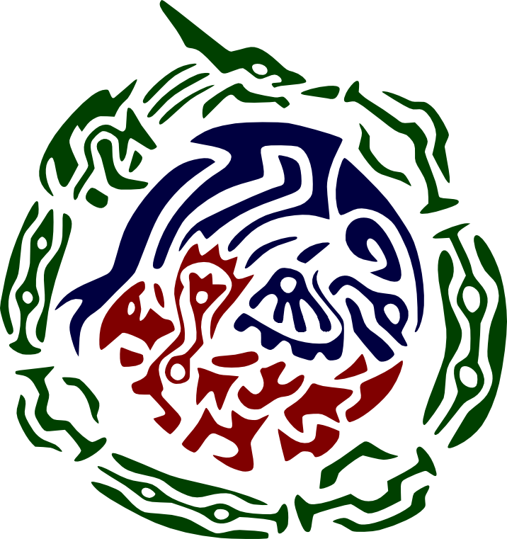 Rayquaza Kyogre Groudon Tribal Refinished By Porridgebeast - Groudon Kyogre Rayquaza Art Clipart (716x761), Png Download