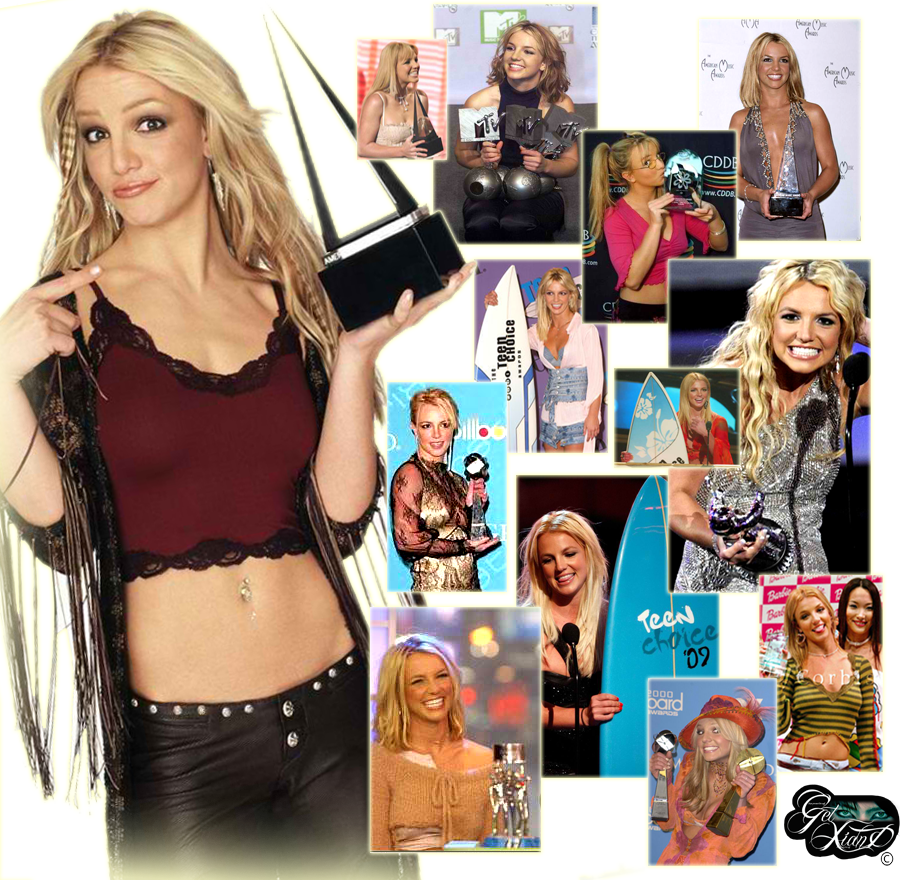Britney Awards 2a T=1287873979 - Collage Clipart (900x880), Png Download
