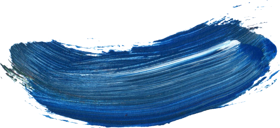53 Paint Brush Stroke Vol - Water Brush Blue Png Clipart (1024x468), Png Download