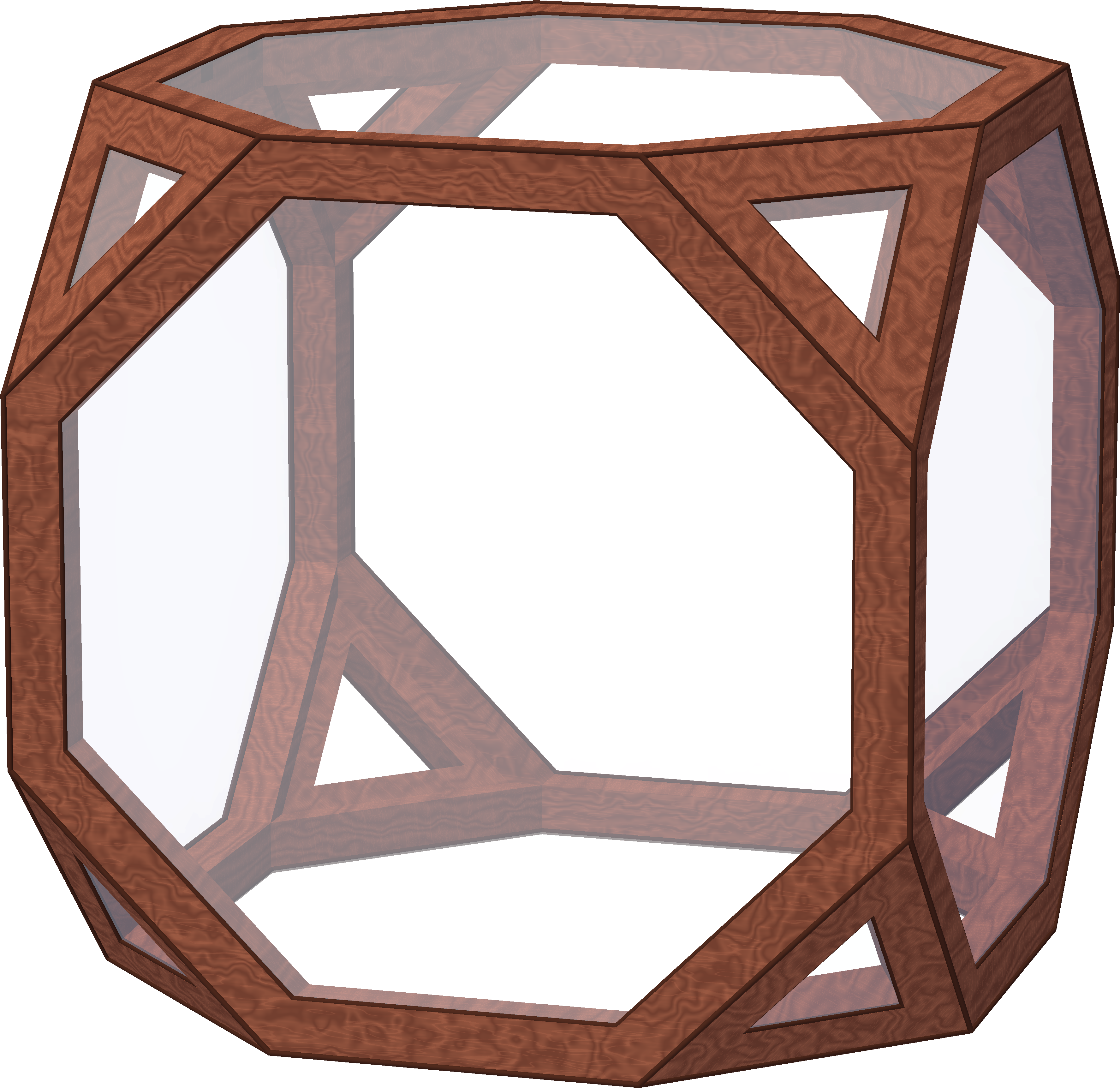 Polyhedron Truncated 6, Davinci - Stool Clipart (3828x3647), Png Download
