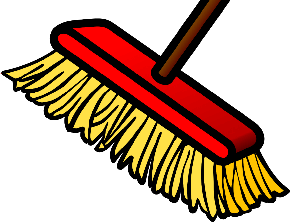 Paint Brush Clipart Lead Poisoning - Transparent Background Broom Clipart - Png Download (1326x957), Png Download