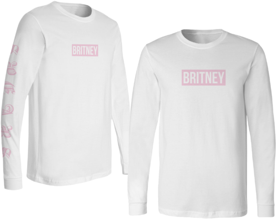 Britney / Spears - Long-sleeved T-shirt Clipart (600x600), Png Download