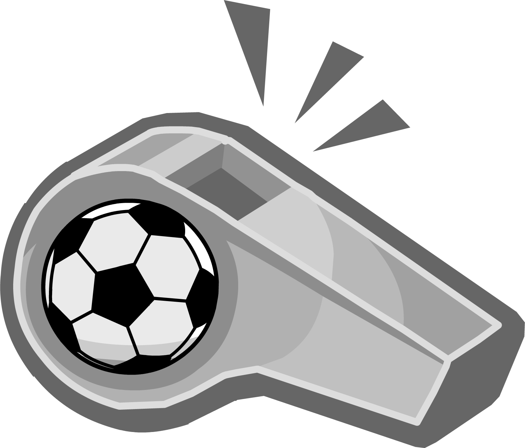 Whistle Png - Clipart Football Whistle Transparent Png (1673x1427), Png Download