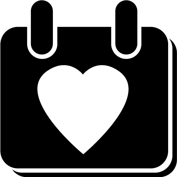 Love - Vectores De Calendario Clipart (750x750), Png Download